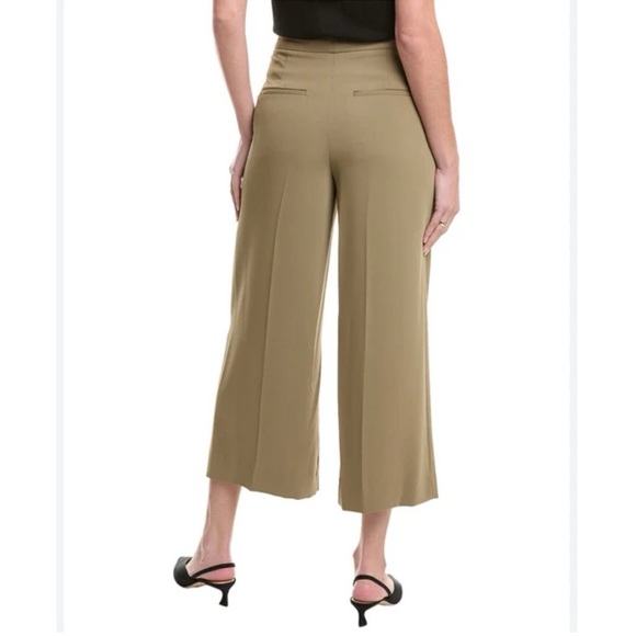 Vince Crop Wide Leg Pants in Dark Artichoke - Picture 2 of 5